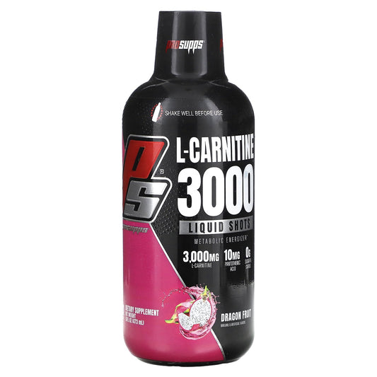 ProSupps, L-Carnitine 3000, Liquid Shots, Dragon Fruit, 16 fl oz (473 ml)