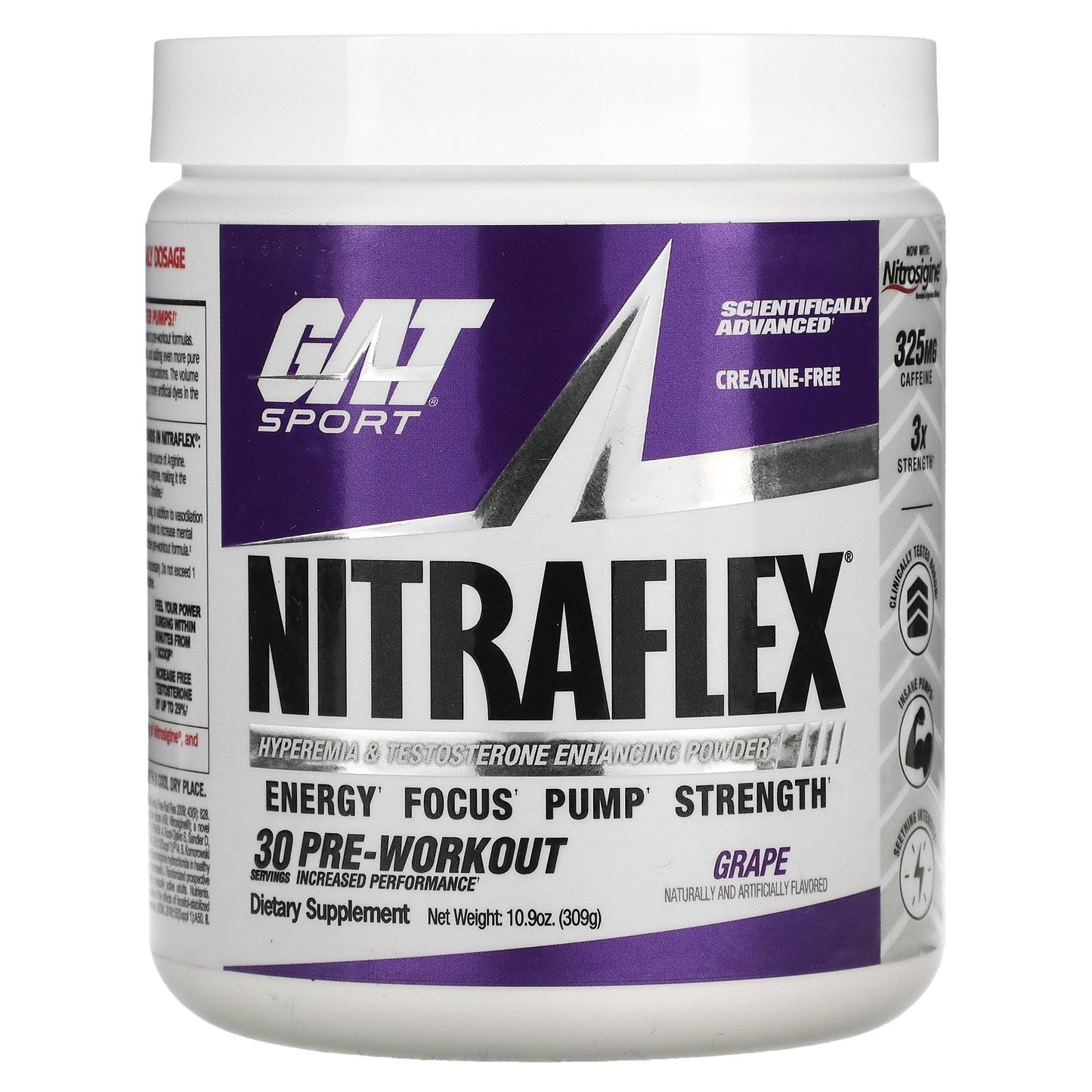 GAT, Sport, NITRAFLEX, Grape, 10.9 oz (309 g)