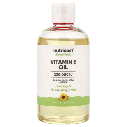 Nutricost, Essentials, Vitamin E Oil, 8 fl oz (240 ml)