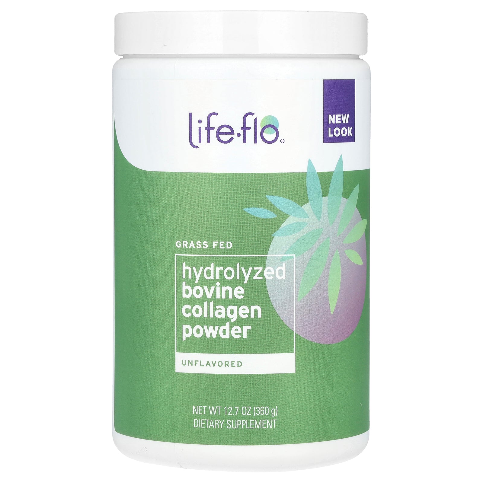 Life-flo, Grass Fed Hydrolyzed Bovine Collagen Powder, Unflavored, 12.7 oz (360 g)