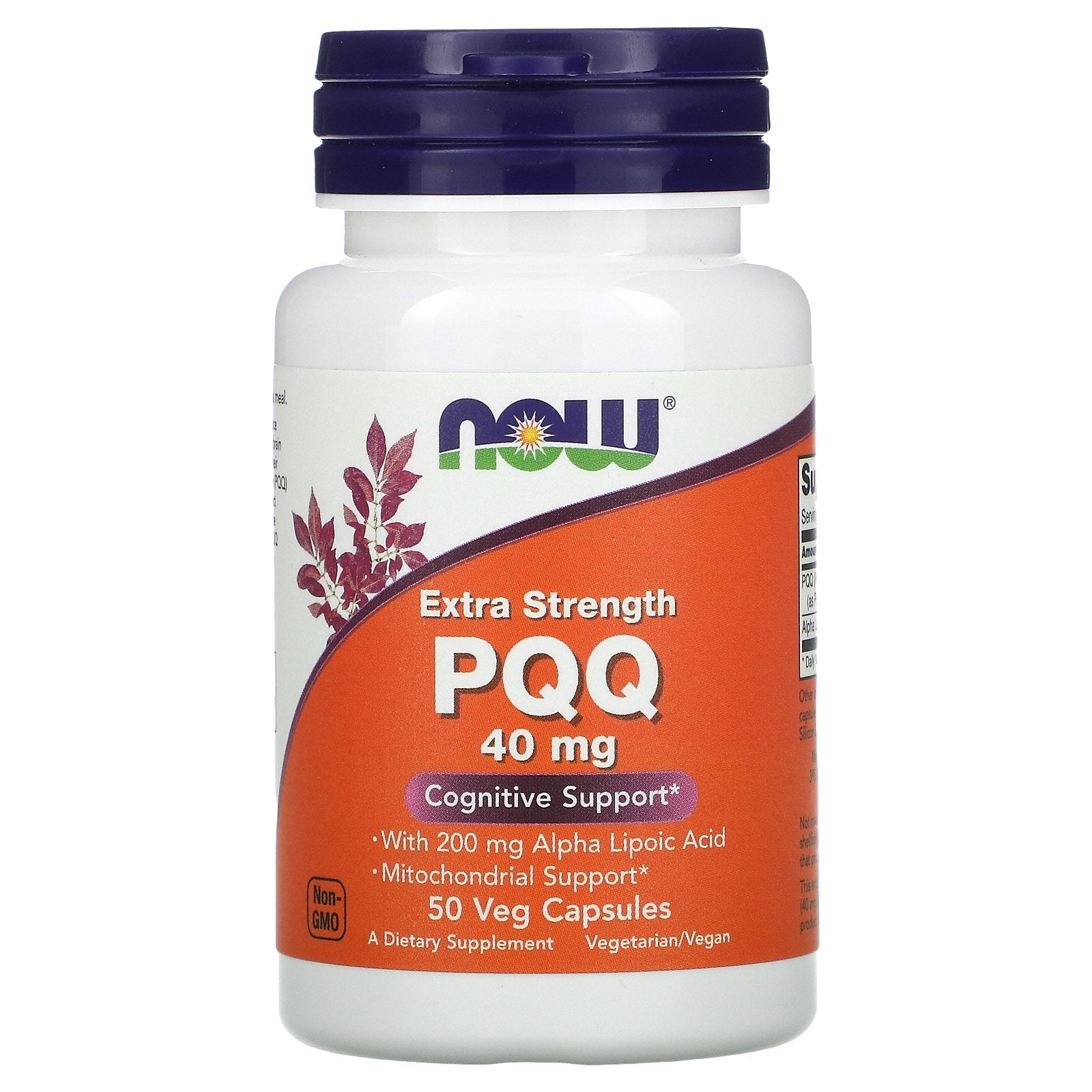 NOW Foods, Extra Strength PQQ, 40 mg, 50 Veg Capsules