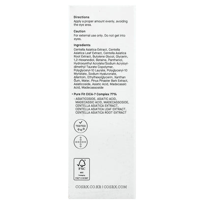 CosRx, Pure Fit, Cica Serum, 1.01 fl oz (30 ml)