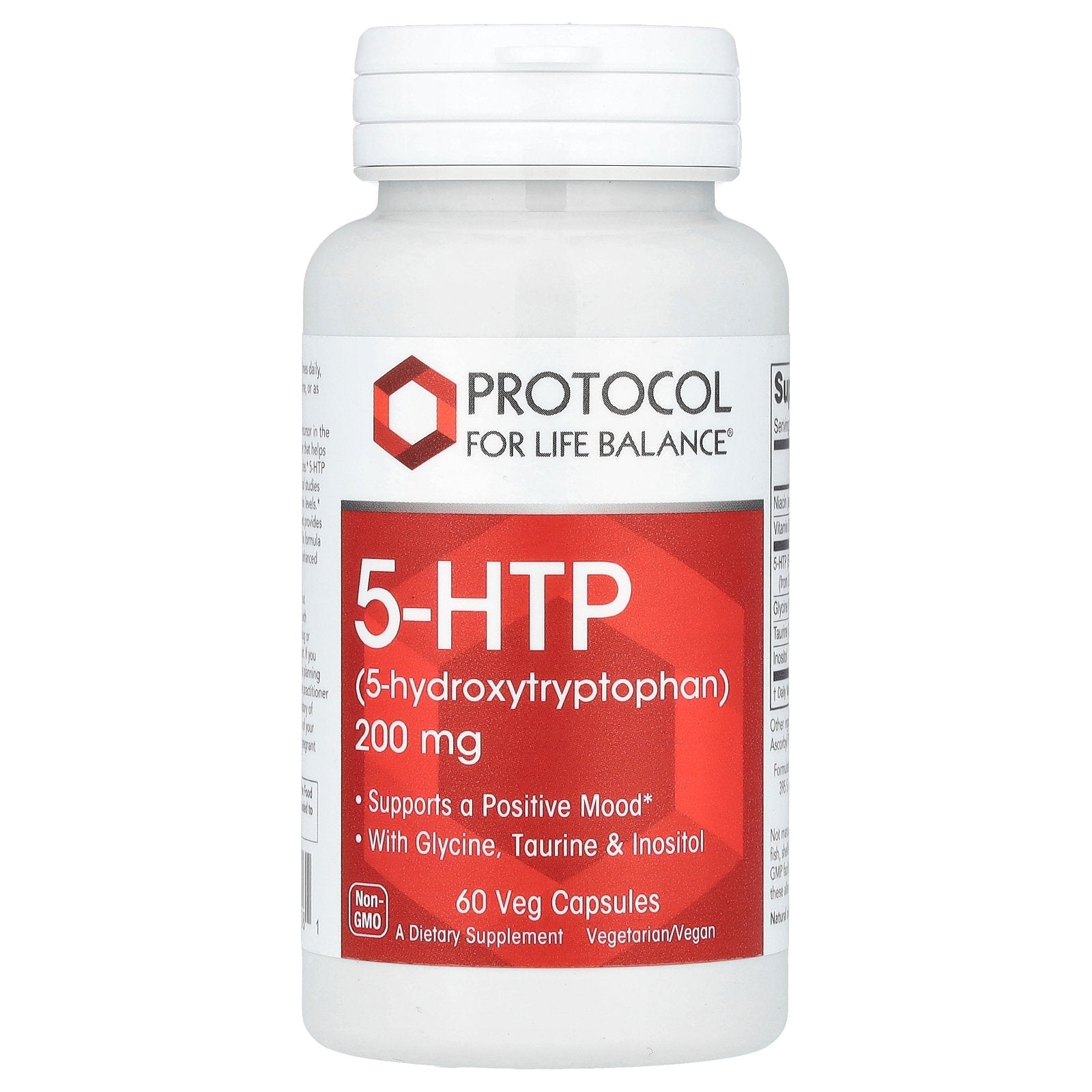 Protocol for Life Balance, 5-HTP, 60 Veg Capsules