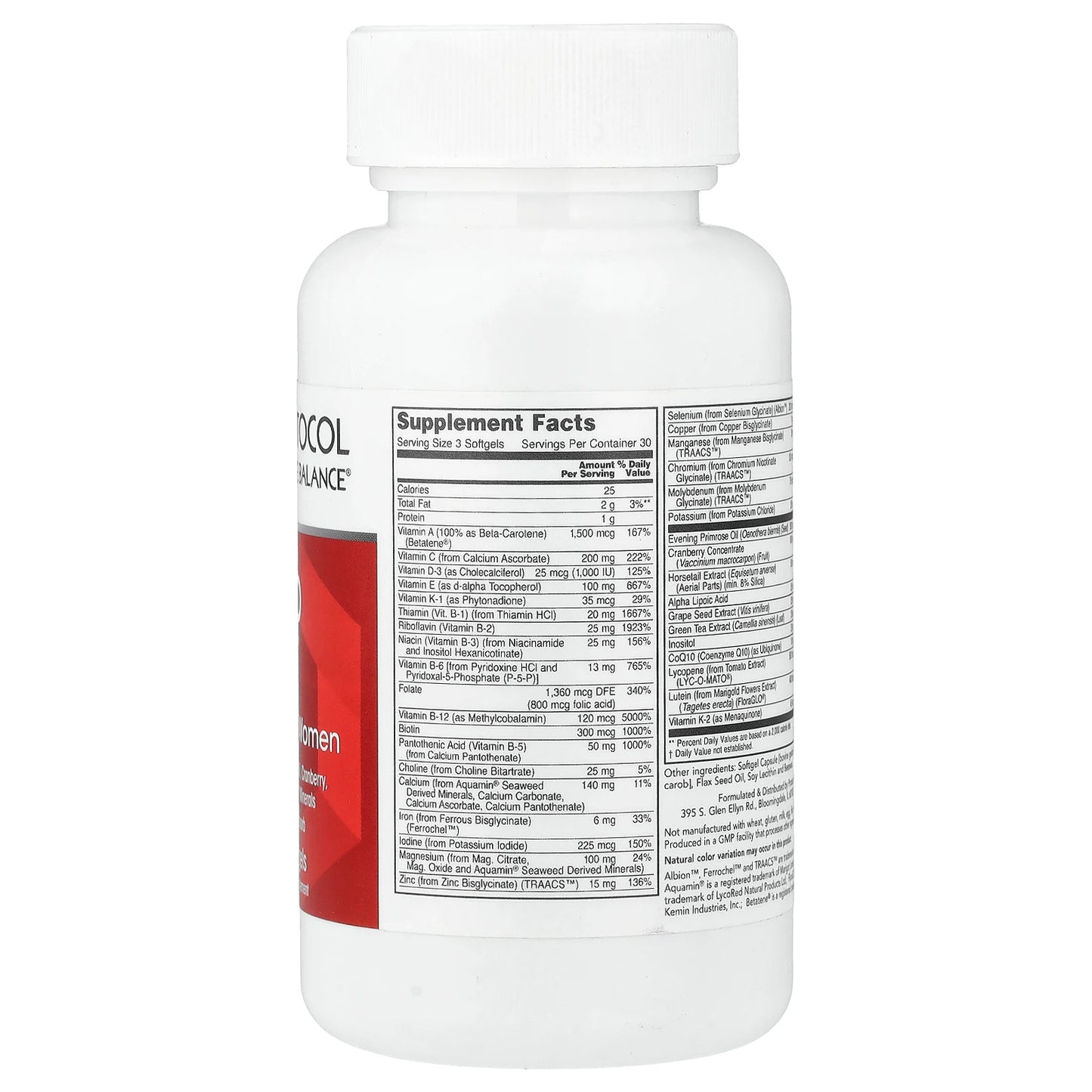 Protocol for Life Balance, Ortho Multi™, Softgels for Women, 90 Softgels