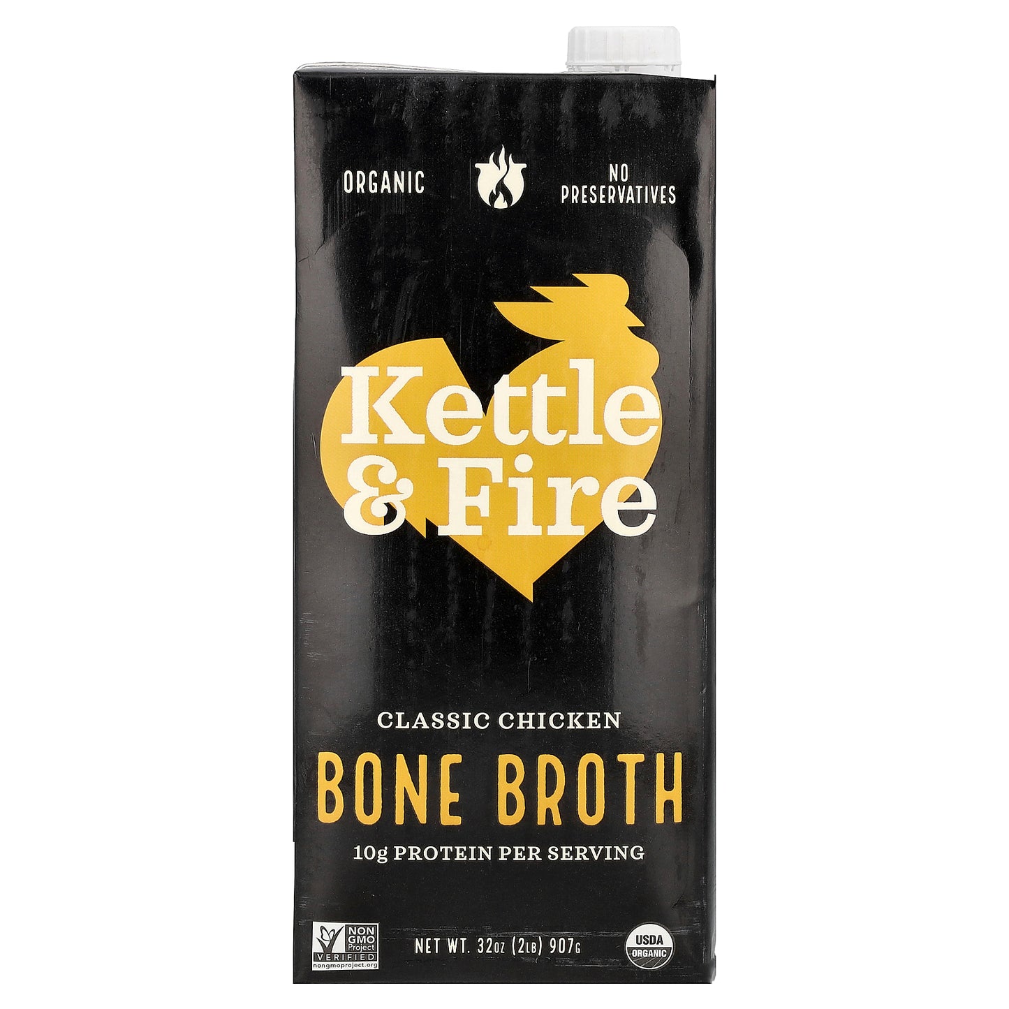 Kettle & Fire, Bone Broth, Classic Chicken, 32 oz (907 g)