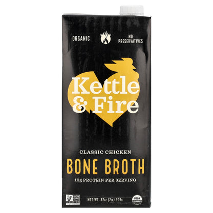 Kettle & Fire, Bone Broth, Classic Chicken, 32 oz (907 g)