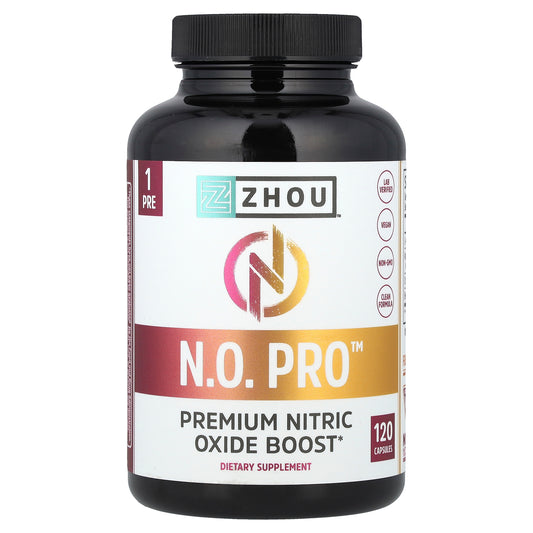 Zhou Nutrition, N.O. Pro™, Premium Nitric Oxide Boost, 120 Capsules