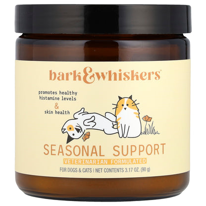 Dr. Mercola, Bark & Whiskers™, Seasonal Support, For Dogs & Cats, 3.17 oz (90 g)