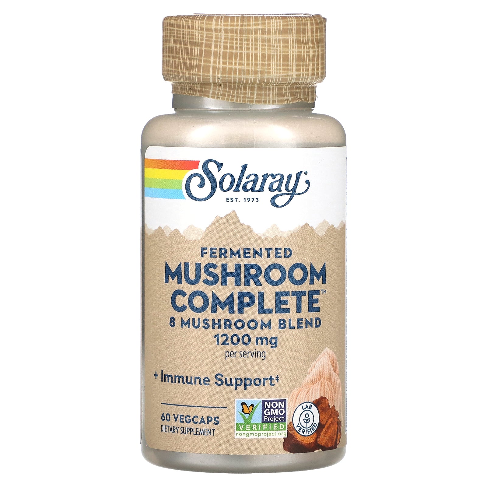 Solaray, Fermented Mushroom Complete, 1,200 mg, 60 VegCaps (600 mg per Capsule)