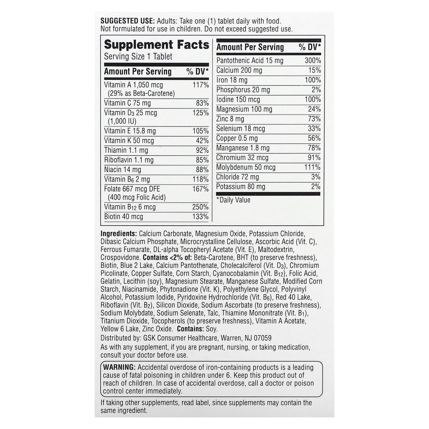 Centrum, Women Multivitamin, 120 Tablets