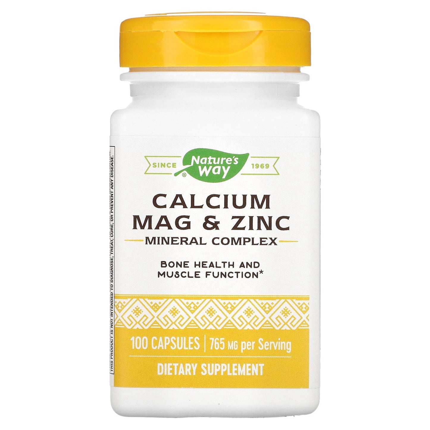 Nature's Way, Calcium Mag & Zinc Mineral Complex, 765 mg, 100 Capsules (255 mg per Capsule )