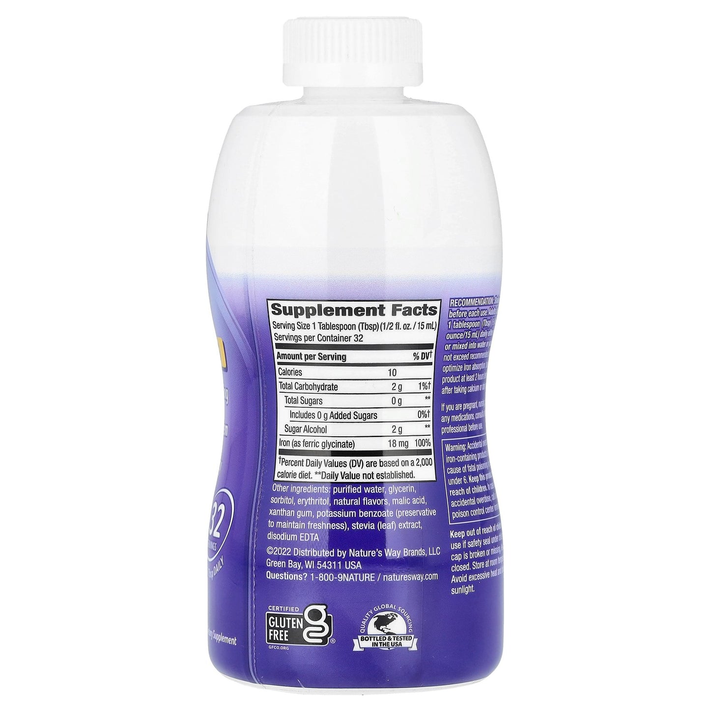 Nature's Way, Liquid Iron, Berry, 16 fl oz (480 ml)