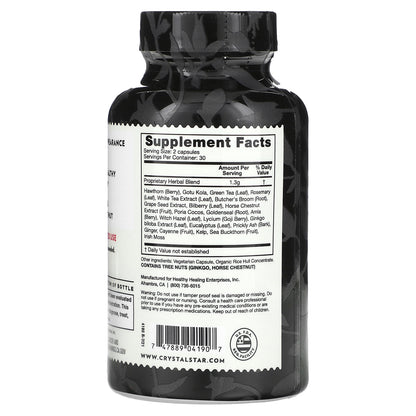 Crystal Star, Vari-Vein, 60 Vegetarian Capsules