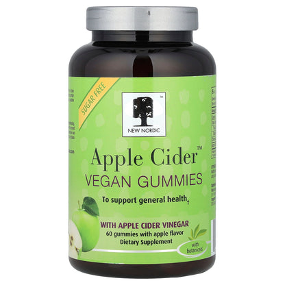 New Nordic, Apple Cider™ Vegan Gummies, Apple, 60 Gummies (200 mg per Gummy)