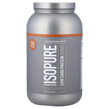 Isopure, Low Carb Protein Powder, Chocolate Peanut Butter, 3 lb (1.36 kg)