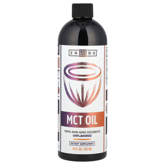 Zhou Nutrition, MCT Oil, Unflavored, 16 fl oz (473 ml)