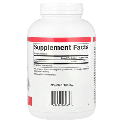 Natural Factors, Glucosamine Sulfate, 500 mg, 360 Capsules