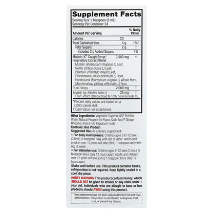 Nature's Answer, Natural Mullen-X Cough Syrup, Multi-System, 4 fl oz (120 ml)