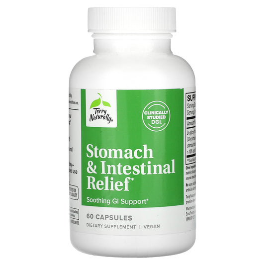 Terry Naturally, Stomach & Intestinal Relief, 60 Capsules (75 mg per Capsule)