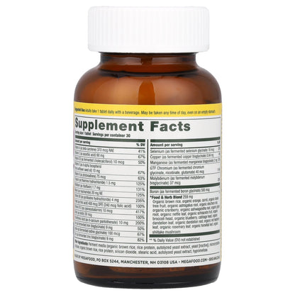 MegaFood, Women’s One Daily Multivitamin, 30 Tablets