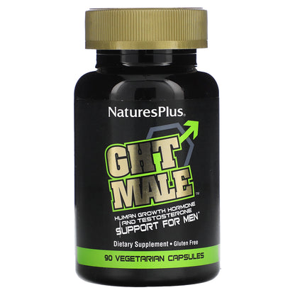 NaturesPlus, GHT Male, Human Growth Hormone And Testosterone Support For Men, 90 Vegetarian Capsules