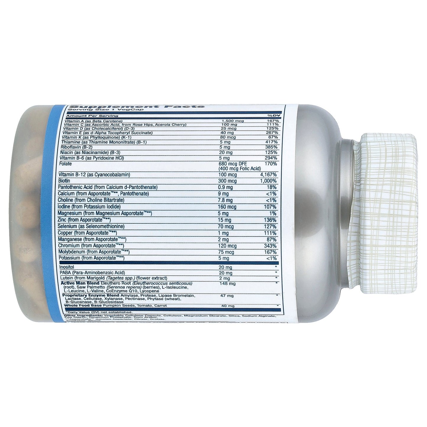 Solaray, Once Daily Active Man Multivitamin, 90 VegCaps