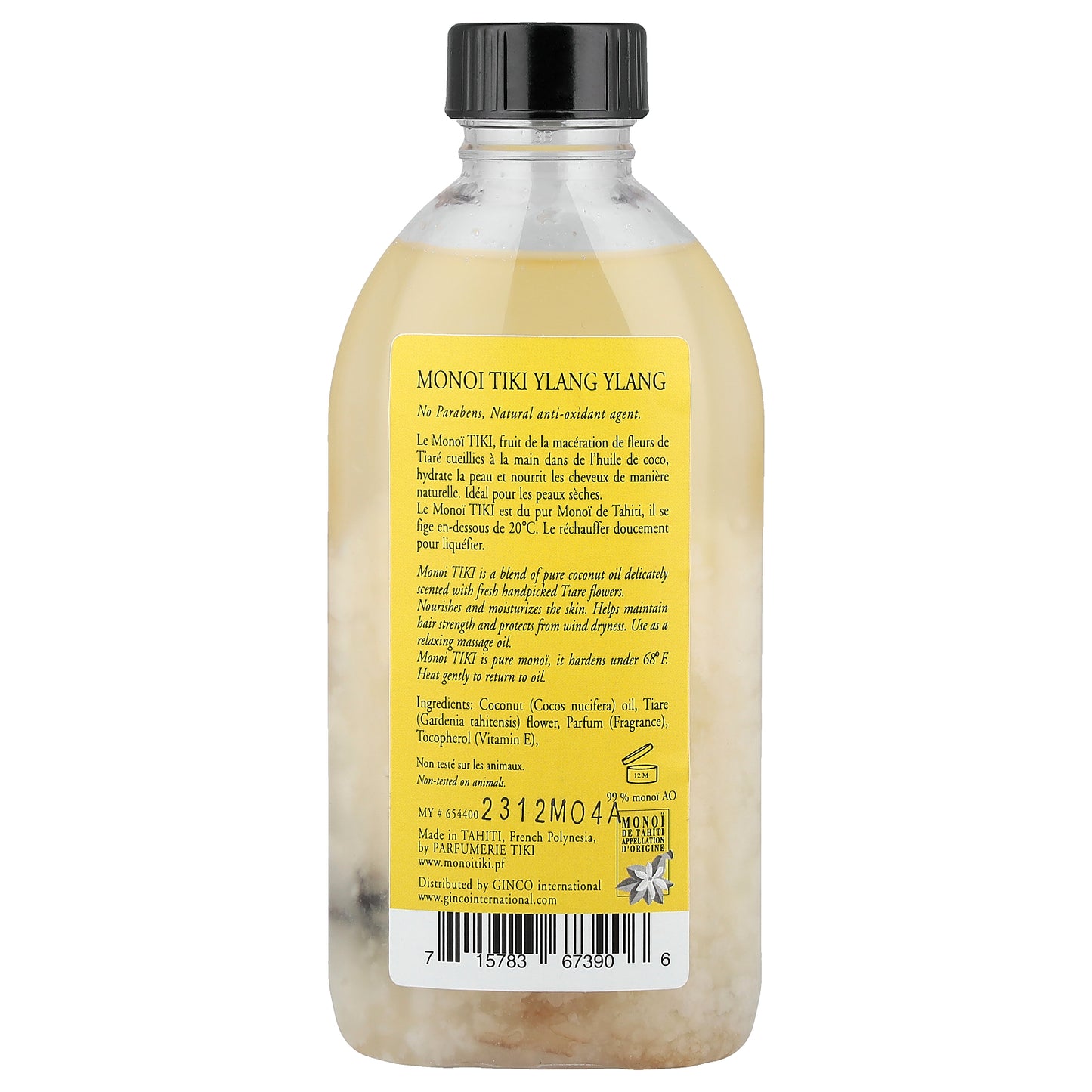 Monoi Tiare Tahiti, Monoi Tiki Tahiti®, Ylang Ylang, 4 fl oz (120 ml)