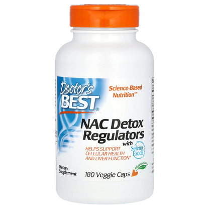 Doctor's Best, NAC Detox Regulators, 180 Veggie Caps