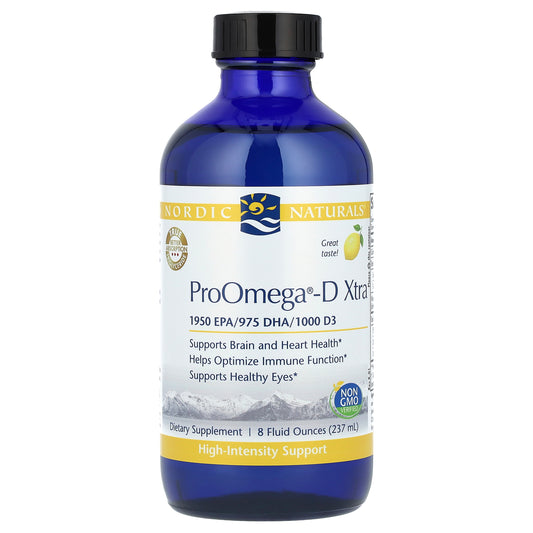 Nordic Naturals, ProOmega®-D Xtra, Lemon, 8 fl oz (237 ml)