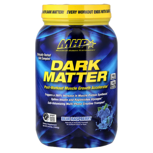 MHP, DARK MATTER®, Post-Workout Muscle Growth Accelerator, Blue Raspberry, 3.44 lbs (1,560 g)