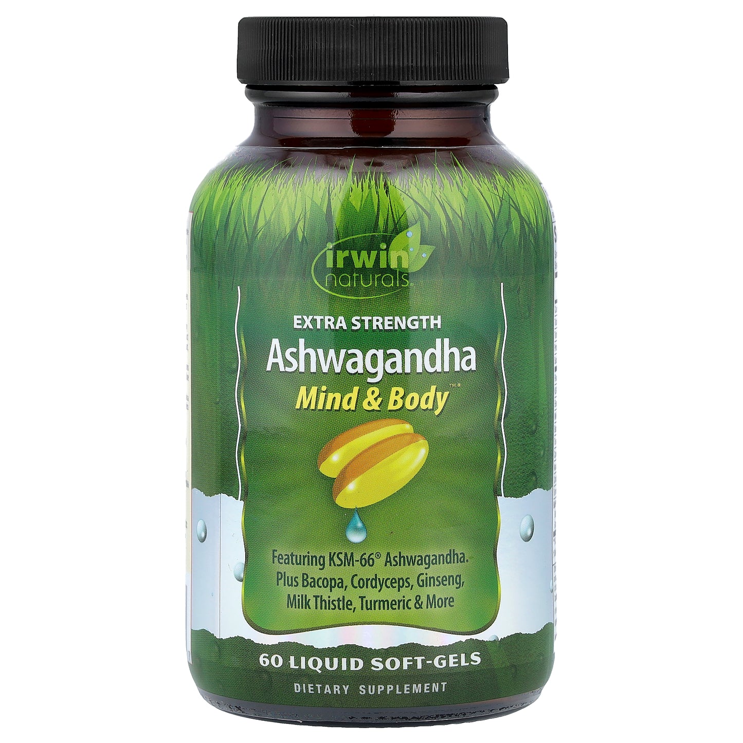 Irwin Naturals, Ashwagandha, 60 Liquid Soft-Gels