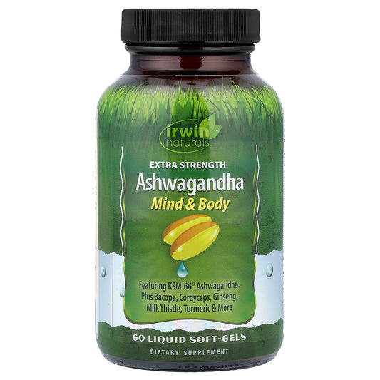 Irwin Naturals, Ashwagandha, 60 Liquid Soft-Gels