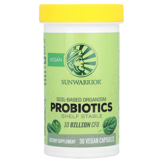 Sunwarrior, Probiotics, 10 Billion CFU, 30 Vegan Capsules