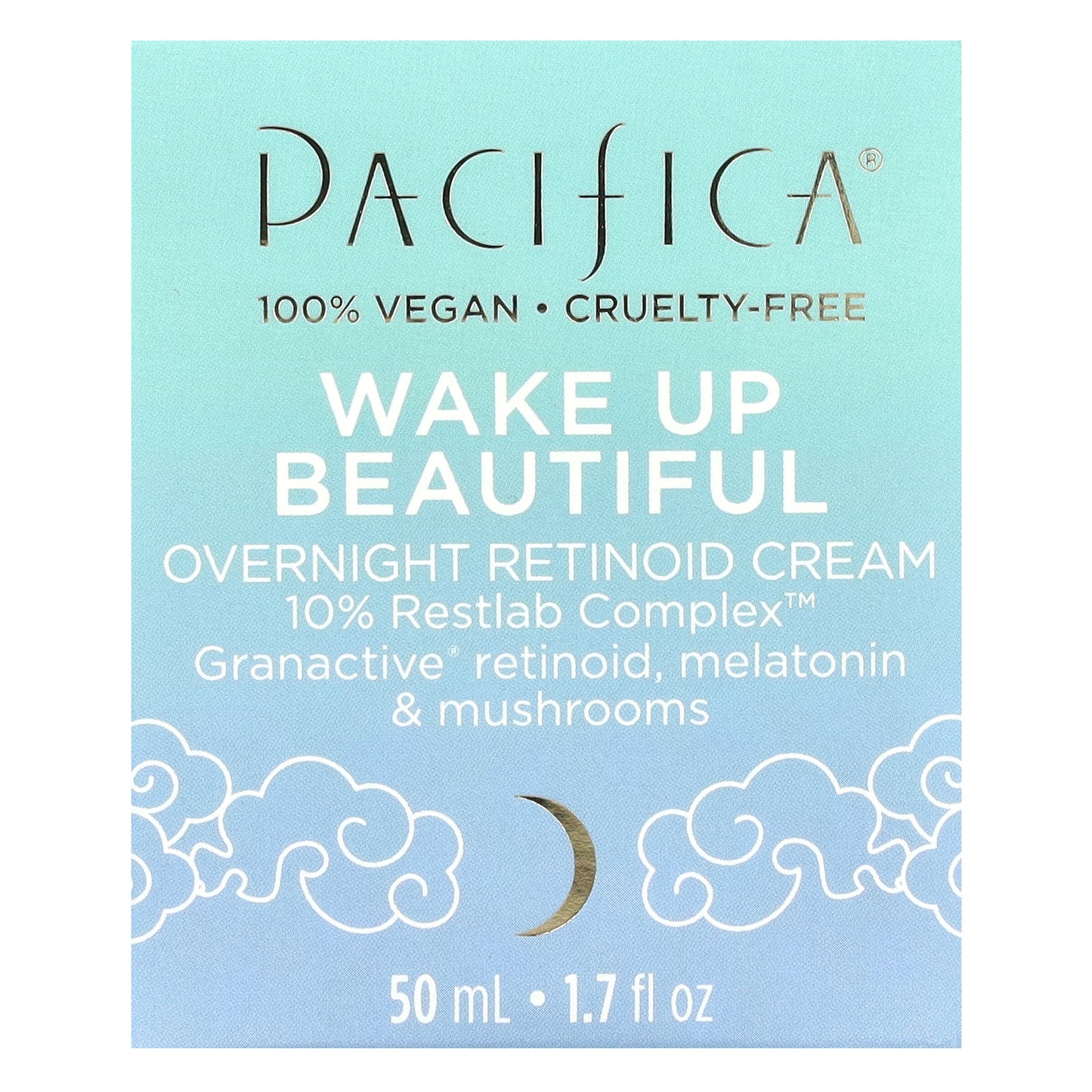 Pacifica, Wake Up Beautiful, Overnight Retinoid Cream, 1.7 fl oz (50 ml)