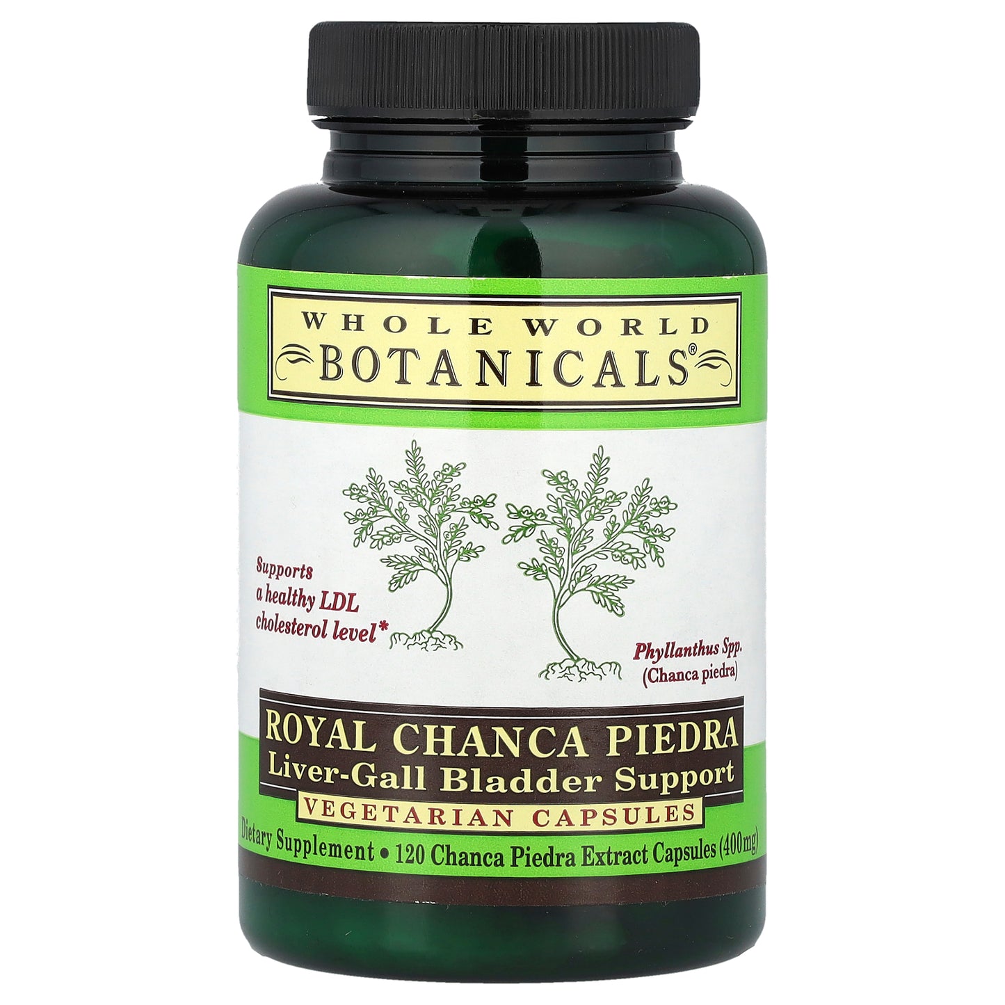 Whole World Botanicals, Royal Chanca Piedra, Liver-Gall Bladder Support, 400 mg, 120 Vegetarian Capsules