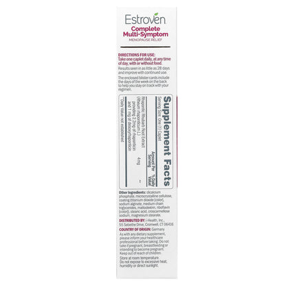 Estroven, Complete Multi-Symptom Menopause Relief, 28 Caplets