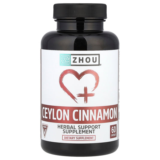 Zhou Nutrition, Ceylon Cinnamon, 1,200 mg, 60 Capsules (600 mg Per Capsule)