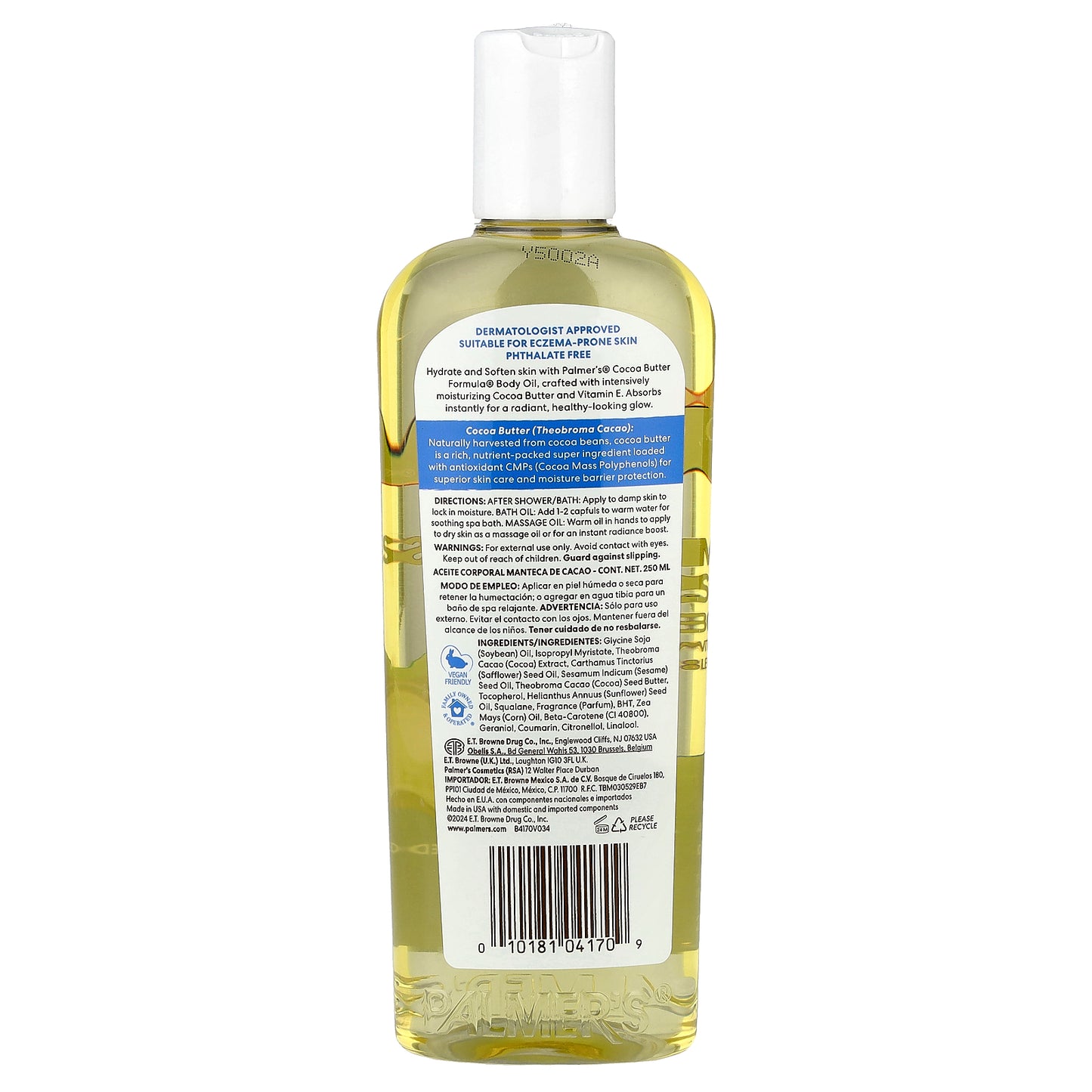Palmer's, Cocoa Butter Formula® with Vitamin E, Body Oil, 8.5 fl oz (250 ml)