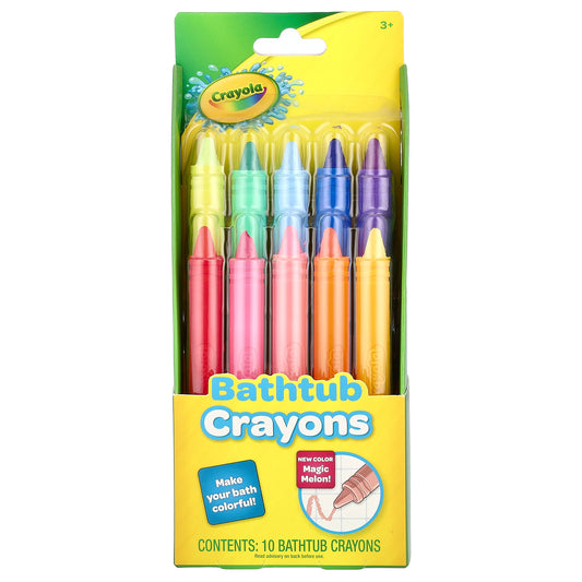 Crayola, Bathtub Crayons, 3+, 10 Bathtub Crayons