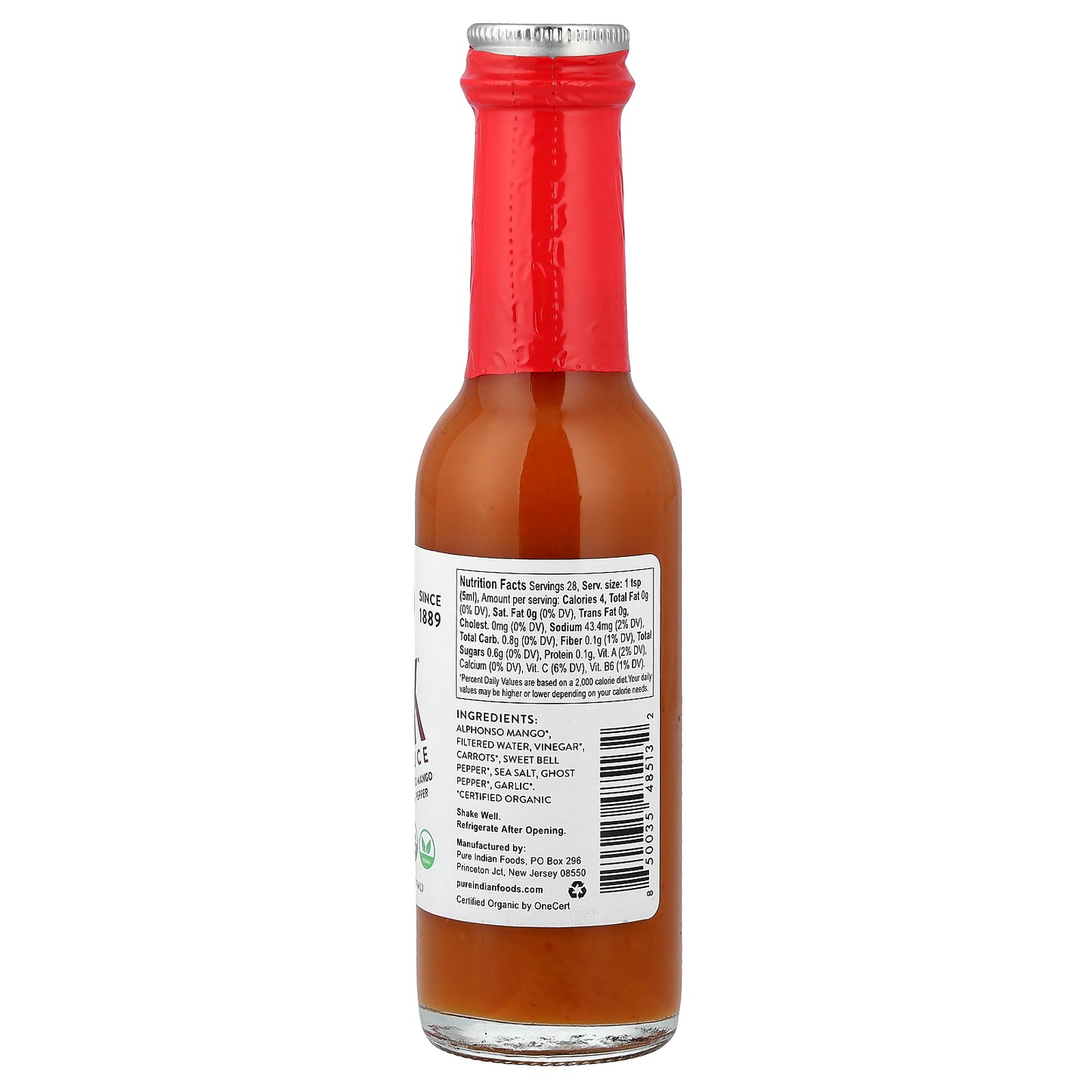 Pure Indian Foods, Kick® Hot Sauce, 5 fl oz (147 ml)