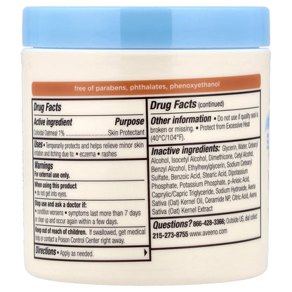 Aveeno, Baby, Eczema Therapy Nighttime Balm, Fragrance Free, 5.5 oz (156 g)