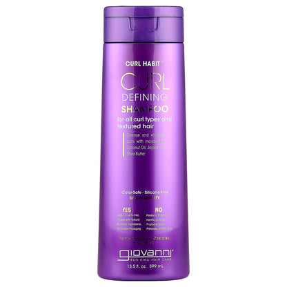 Giovanni, Curl Habit™, Curl Defining Shampoo, For All Curl Types and Textured Hair , 13.5 fl oz (399 ml)