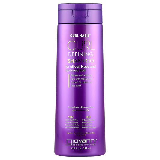 Giovanni, Curl Habit™, Curl Defining Shampoo, For All Curl Types and Textured Hair , 13.5 fl oz (399 ml)