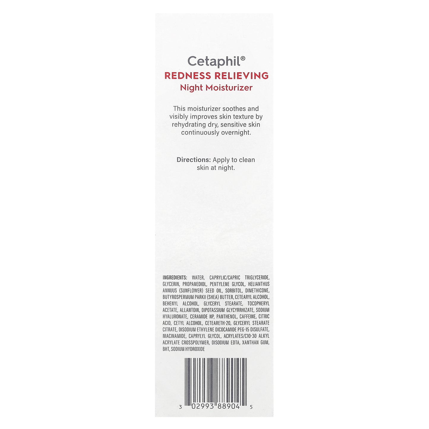 Cetaphil, Redness Relieving, Night Moisturizer, 1.7 fl oz (50 g)