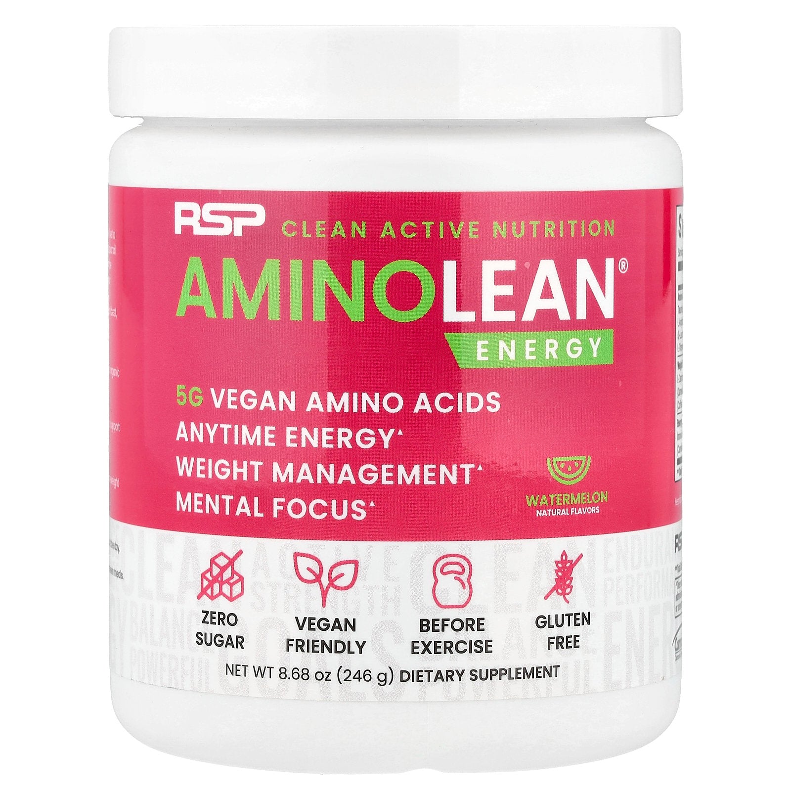 RSP Nutrition, AminoLean® Energy, Watermelon, 8.68 oz (246 g)
