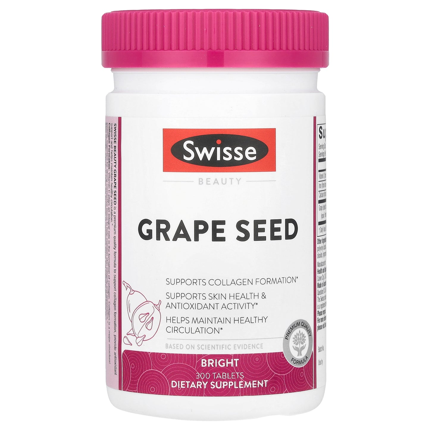 Swisse, Grape Seed, 300 Tablets