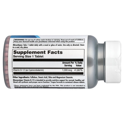 KAL, Vitamin B-12, Sustained Release, 1,000 mcg, 100 Tablets