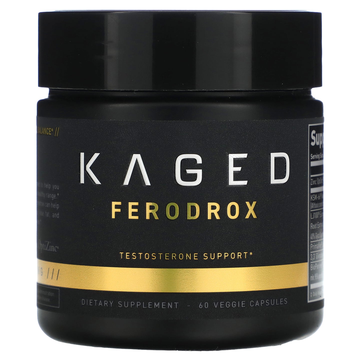 Kaged, Ferodrox Testosterone Support Matrix, 60 Vegetable Capsules