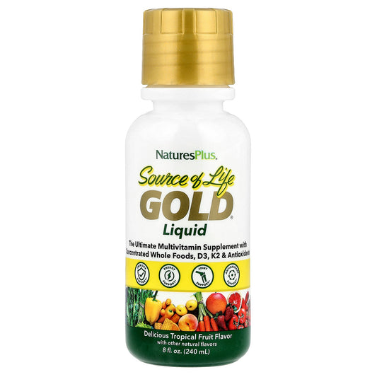 NaturesPlus, Source of Life, Gold® Liquid, Tropical Fruit, 8 fl oz (240 ml)