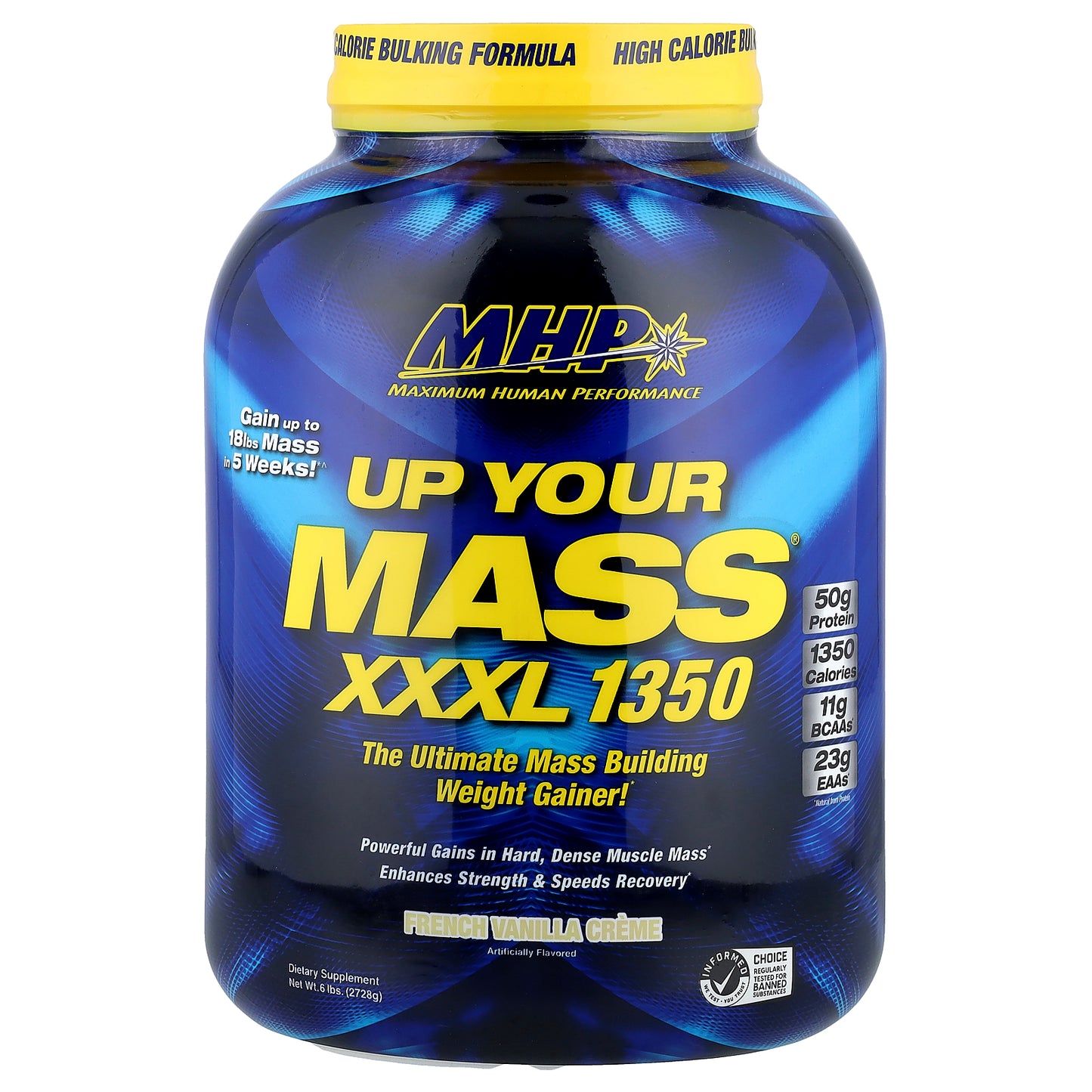 MHP, Up Your Mass, XXXL 1350, French Vanilla Creme, 6 lbs (2,728 g)